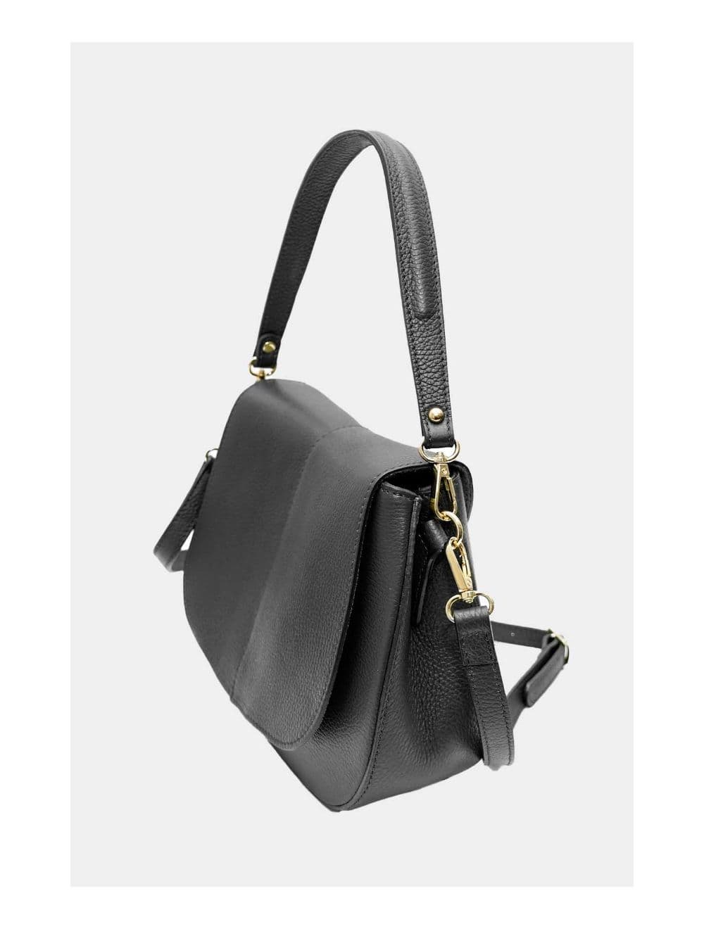Sac Porté Épaule En Cuir Vachette Grainée 4137 LAYANA-NOIR — vue 3