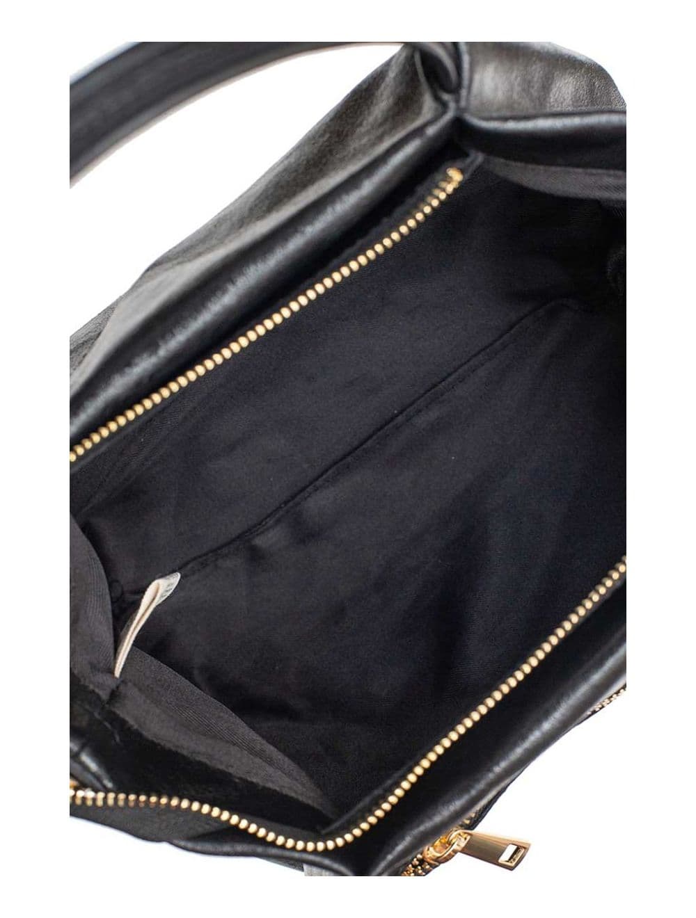 Sac Porté Main en Croûte de Cuir de Vachette Métallisé CLELIA METAL 4060-Black — vue 4