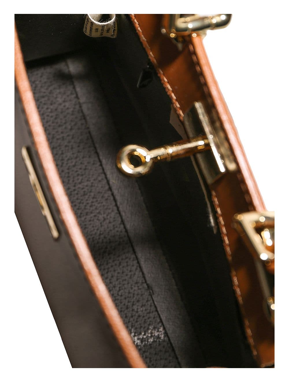 Sac Porté Main en Croûte de Cuir Vachette Lisse CARMEN-4029-Camel — vue 3