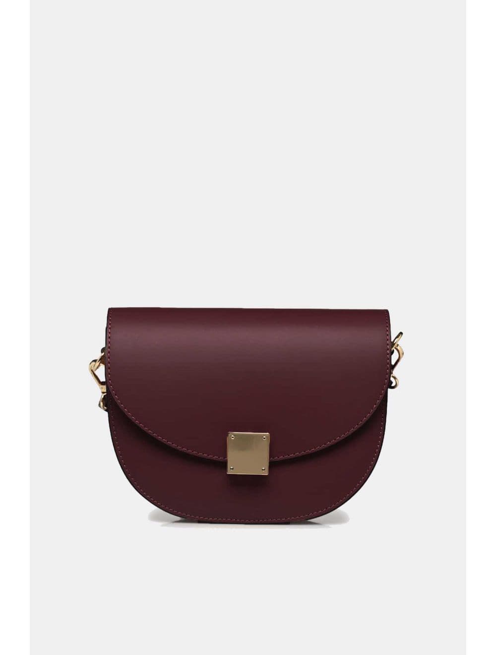 Sac Porté Croisé En Croûte De Cuir De Vachette Lisse 4109 ZINA-Wine