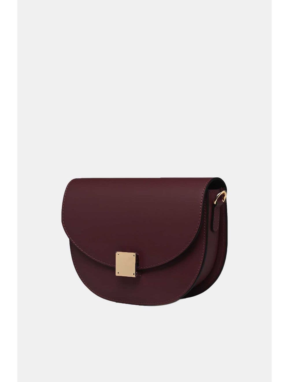 Sac Porté Croisé En Croûte De Cuir De Vachette Lisse 4109 ZINA-Wine — vue 2