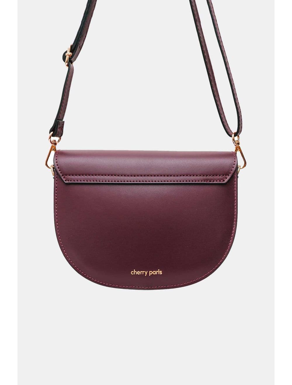 Sac Porté Croisé En Croûte De Cuir De Vachette Lisse 4109 ZINA-Wine — vue 3
