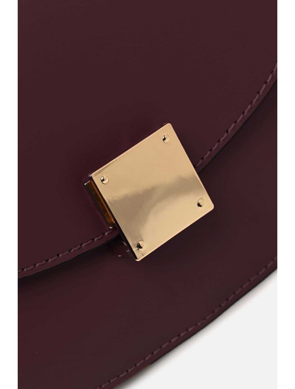 Sac Porté Croisé En Croûte De Cuir De Vachette Lisse 4109 ZINA-Wine — vue 5