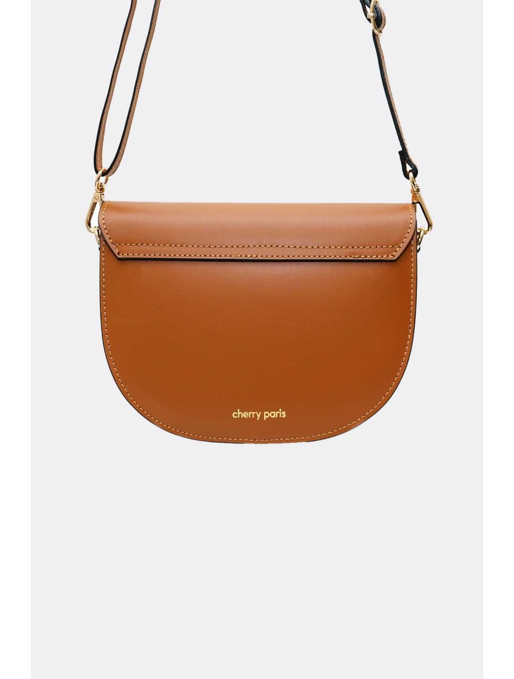 Sac Porté Croisé En Croûte De Cuir De Vachette Lisse 4109 ZINA-Brown — vue 4