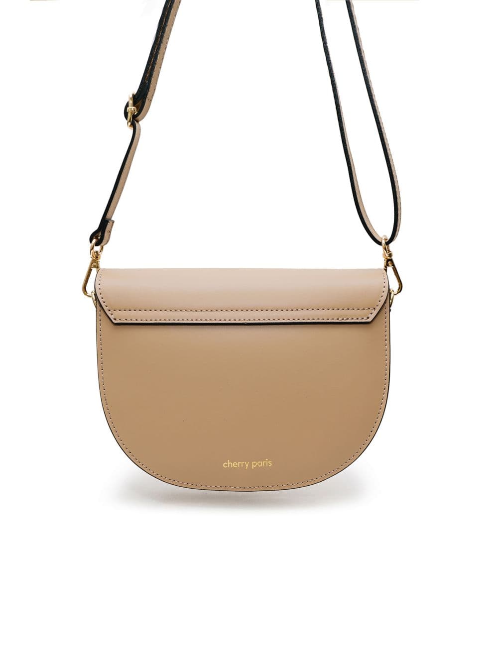Sac Porté Croisé En Croûte De Cuir De Vachette Lisse 4109 ZINA-Sable — vue 3