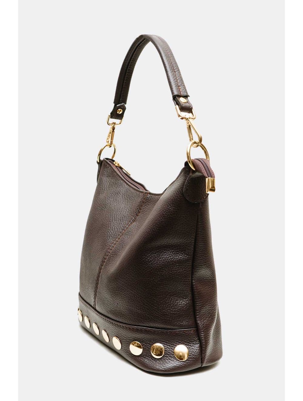 Sac Porté Épaule En Cuir Vachette Grainé 4197 NÉOLA-Café — vue 2