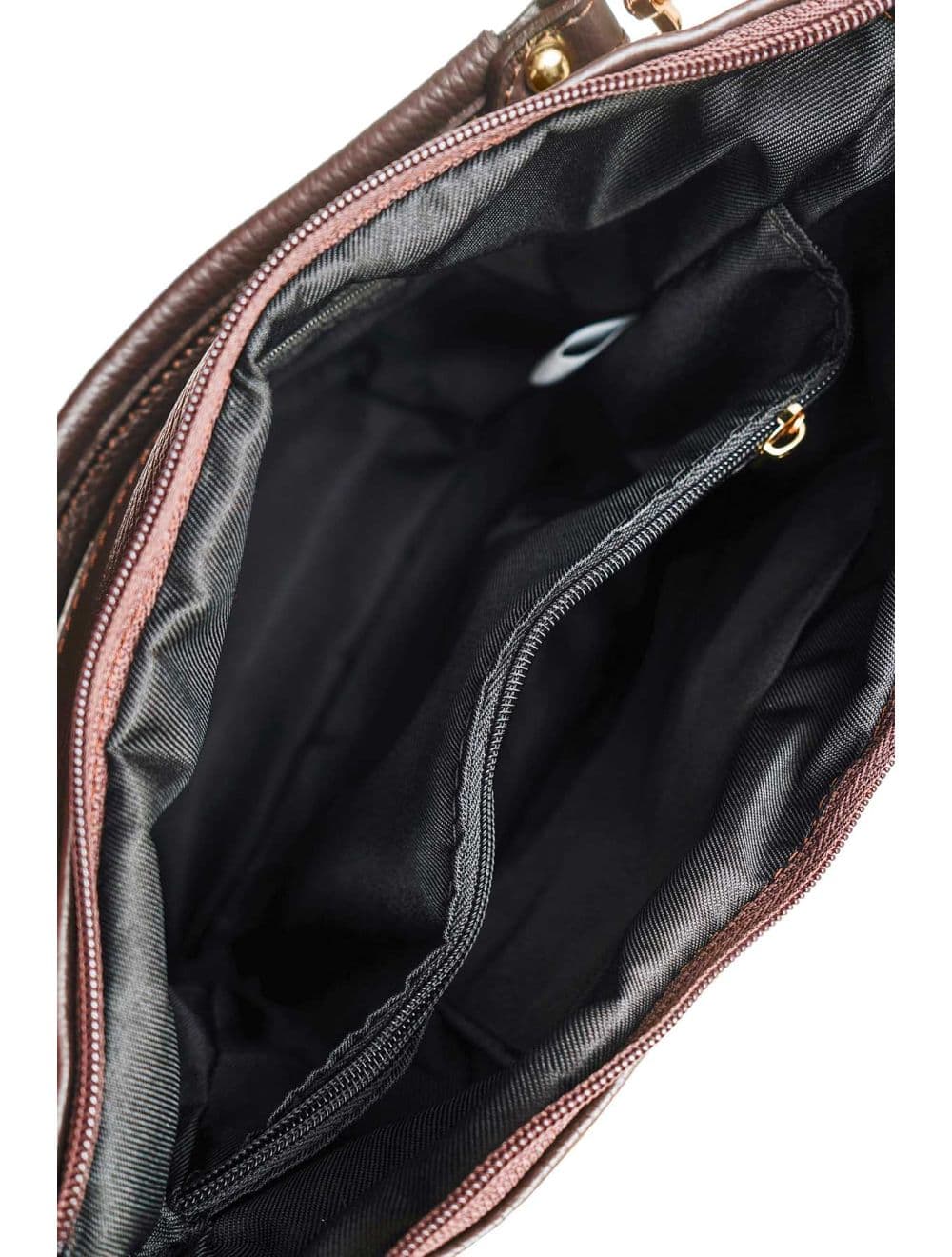 Sac Porté Épaule En Cuir Vachette Grainé 4197 NÉOLA-Café — vue 4