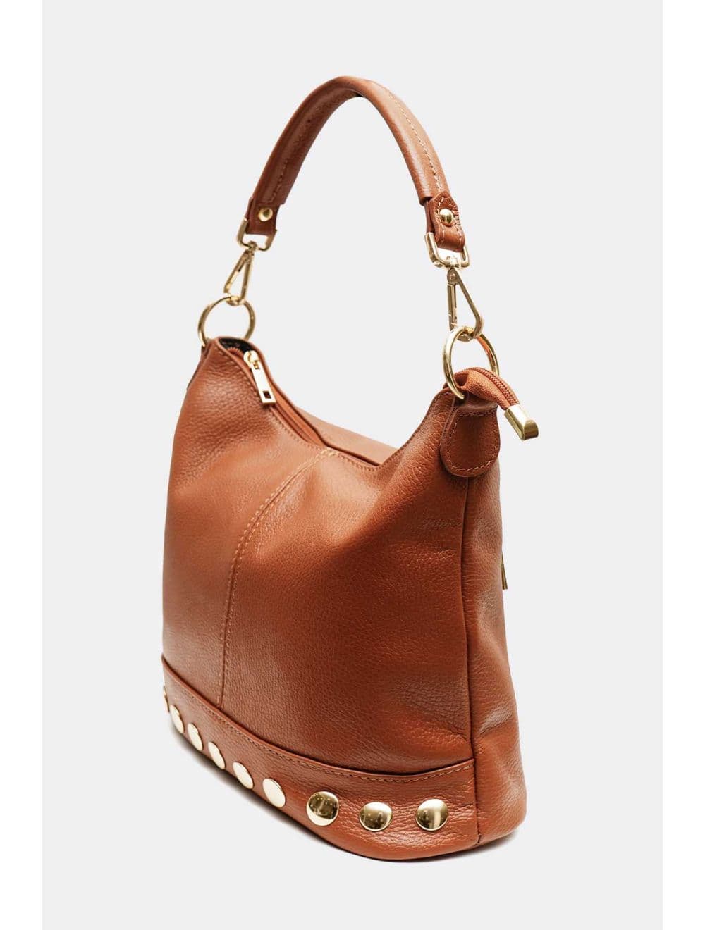 Sac Porté Épaule En Cuir Vachette Grainé 4197 NÉOLA-Cognac — vue 2