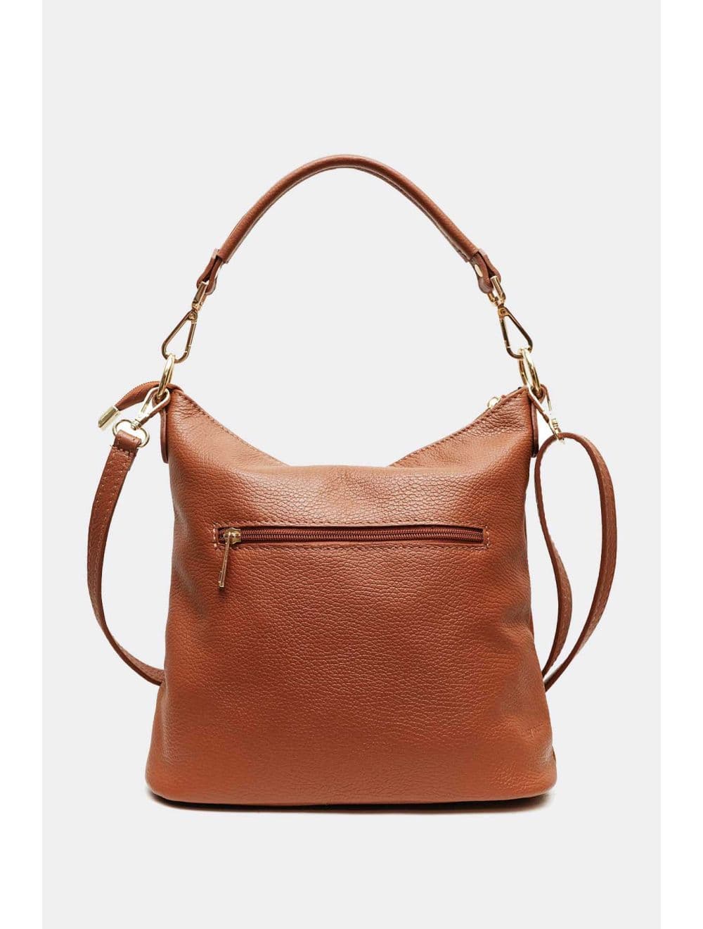 Sac Porté Épaule En Cuir Vachette Grainé 4197 NÉOLA-Cognac — vue 3