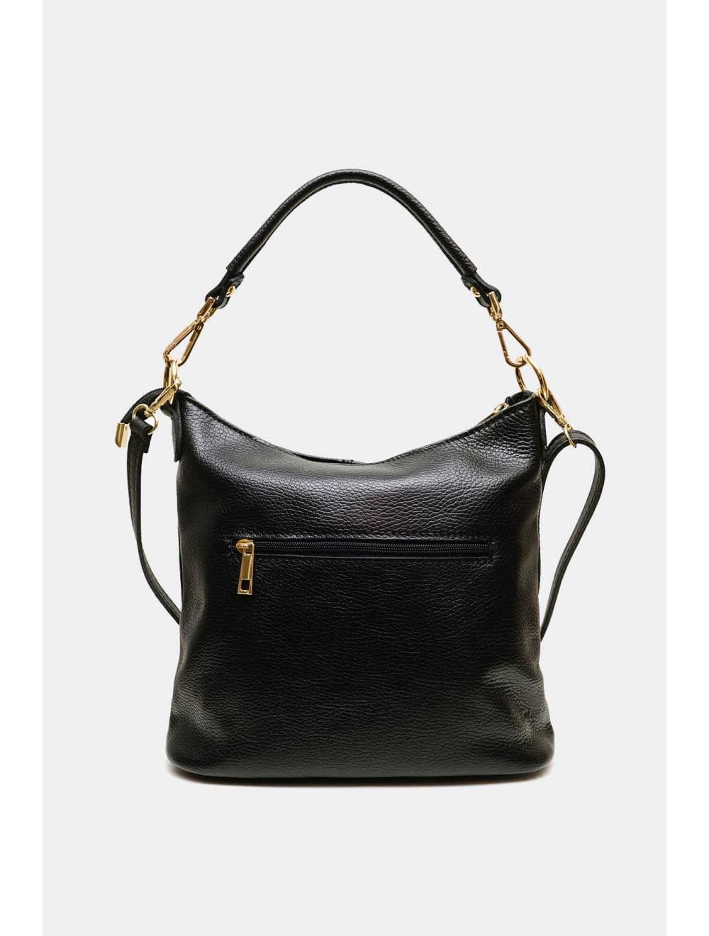 Sac Porté Épaule En Cuir Vachette Grainé 4197 NÉOLA-Noir — vue 3