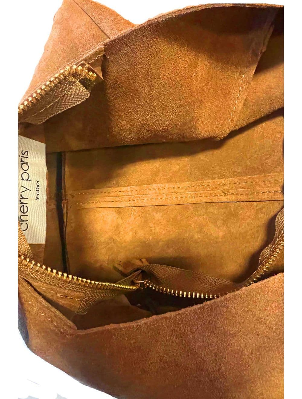 Sac Porté Épaule En Croûte Cuir Vachette 4215 MALORIE SUÈDE-Camel — vue 3