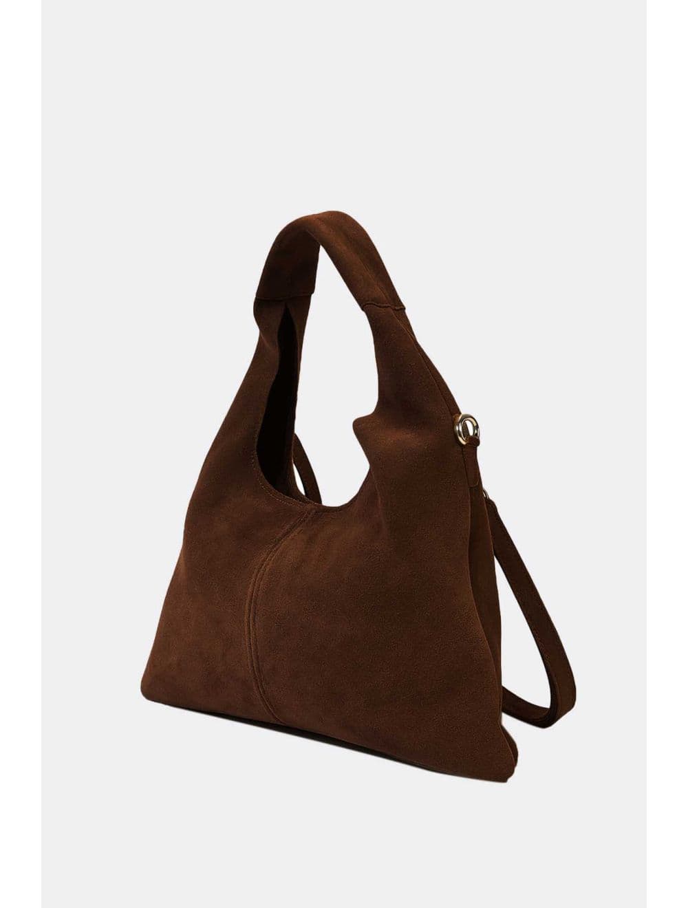 Sac Porté Épaule En Croûte Cuir Vachette 4215 MALORIE SUÈDE-Marron — vue 2