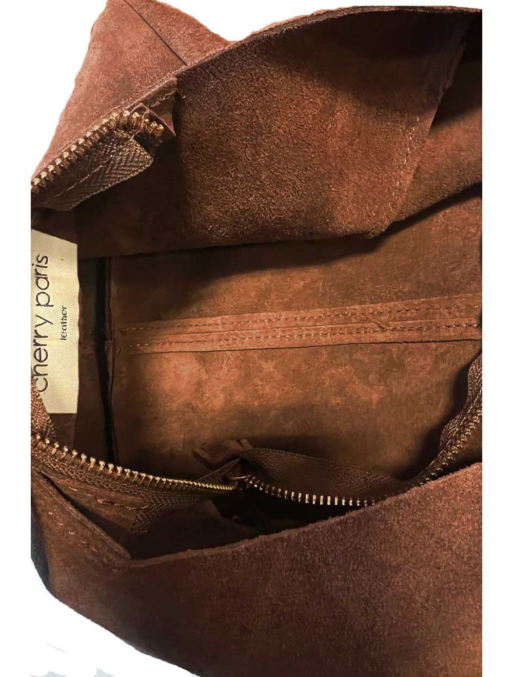 Sac Porté Épaule En Croûte Cuir Vachette 4215 MALORIE SUÈDE-Marron — vue 3