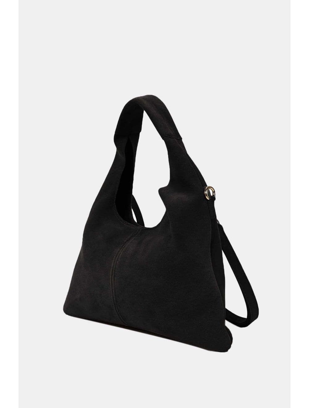 Sac Porté Épaule En Croûte Cuir Vachette 4215 MALORIE SUÈDE-Noir — vue 2