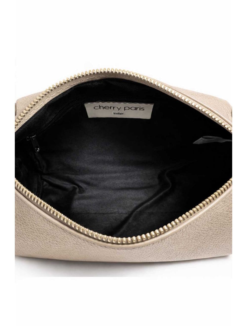 Sac Bowling En Croûte Cuir Vachette Grainée 4199 BONNIE-Beige — vue 4
