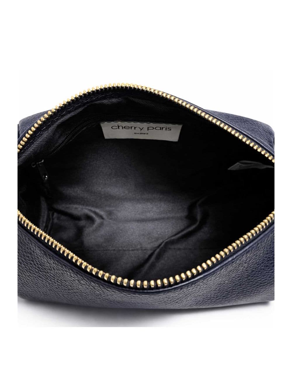 Sac Bowling En Croûte Cuir Vachette Grainée 4199 BONNIE-Marine — vue 4