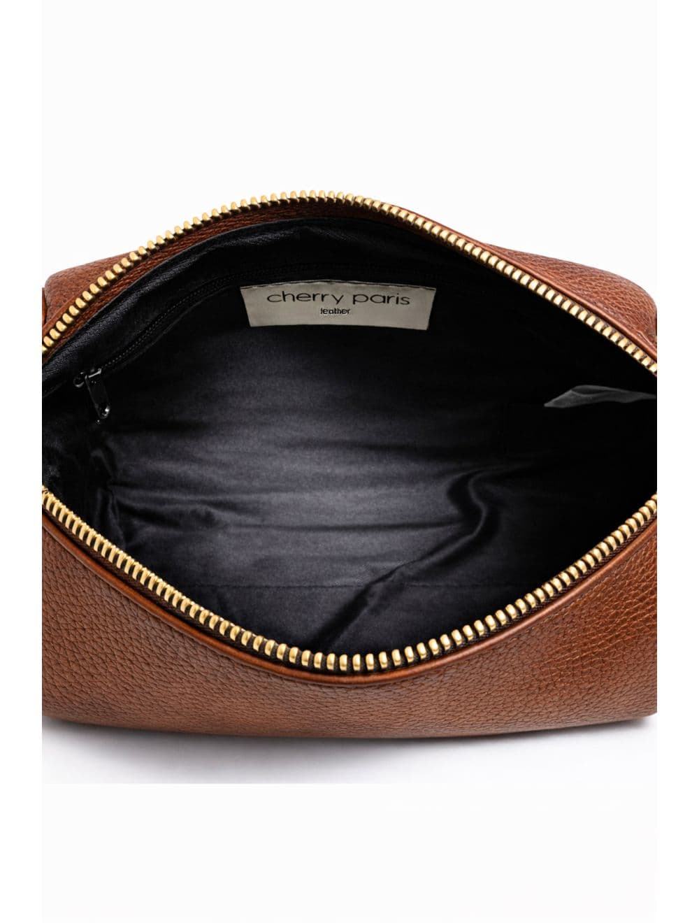 Sac Bowling En Croûte Cuir Vachette Grainée 4199 BONNIE-Cognac — vue 4