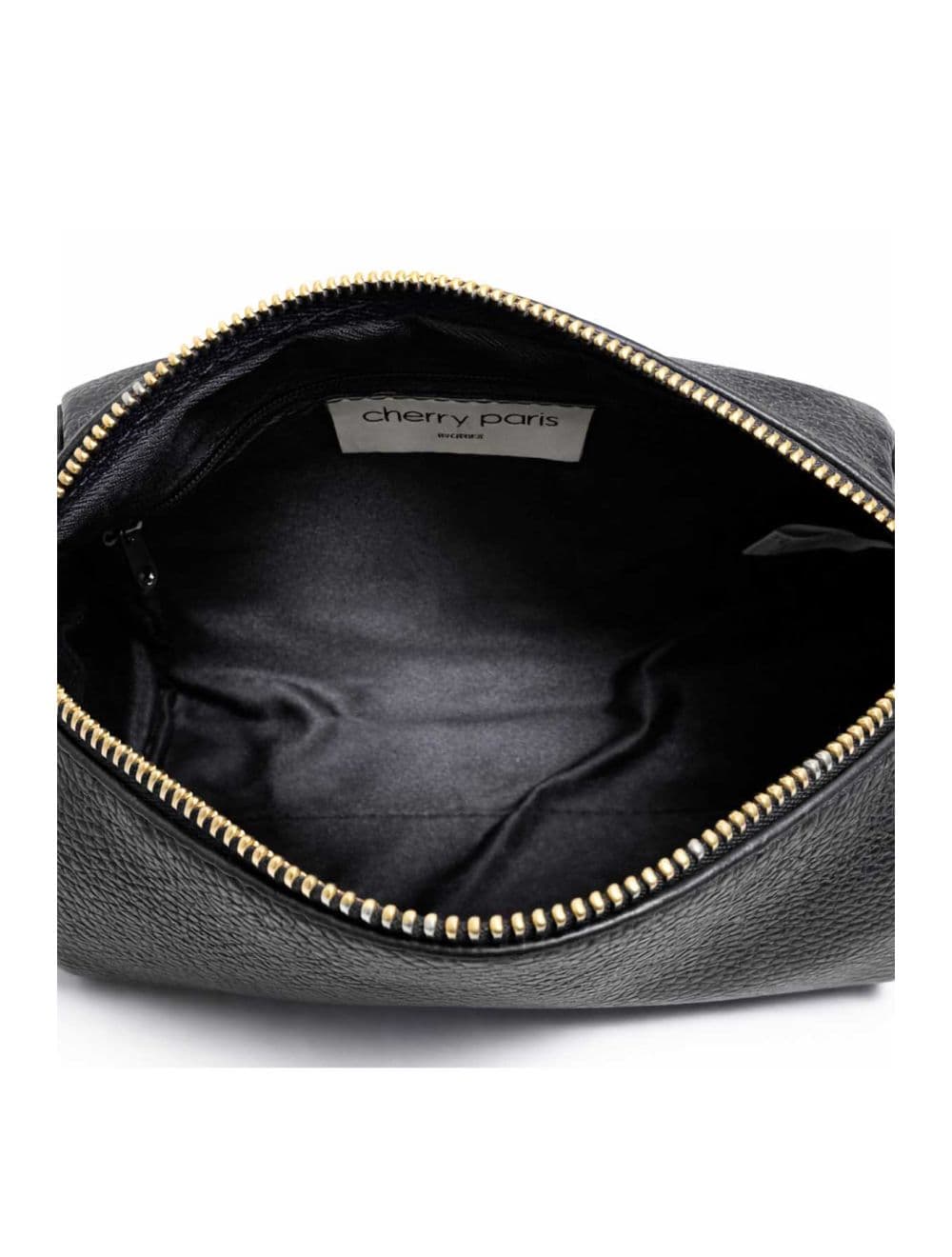 Sac Bowling En Croûte Cuir Vachette Grainée 4199 BONNIE-Noir — vue 4
