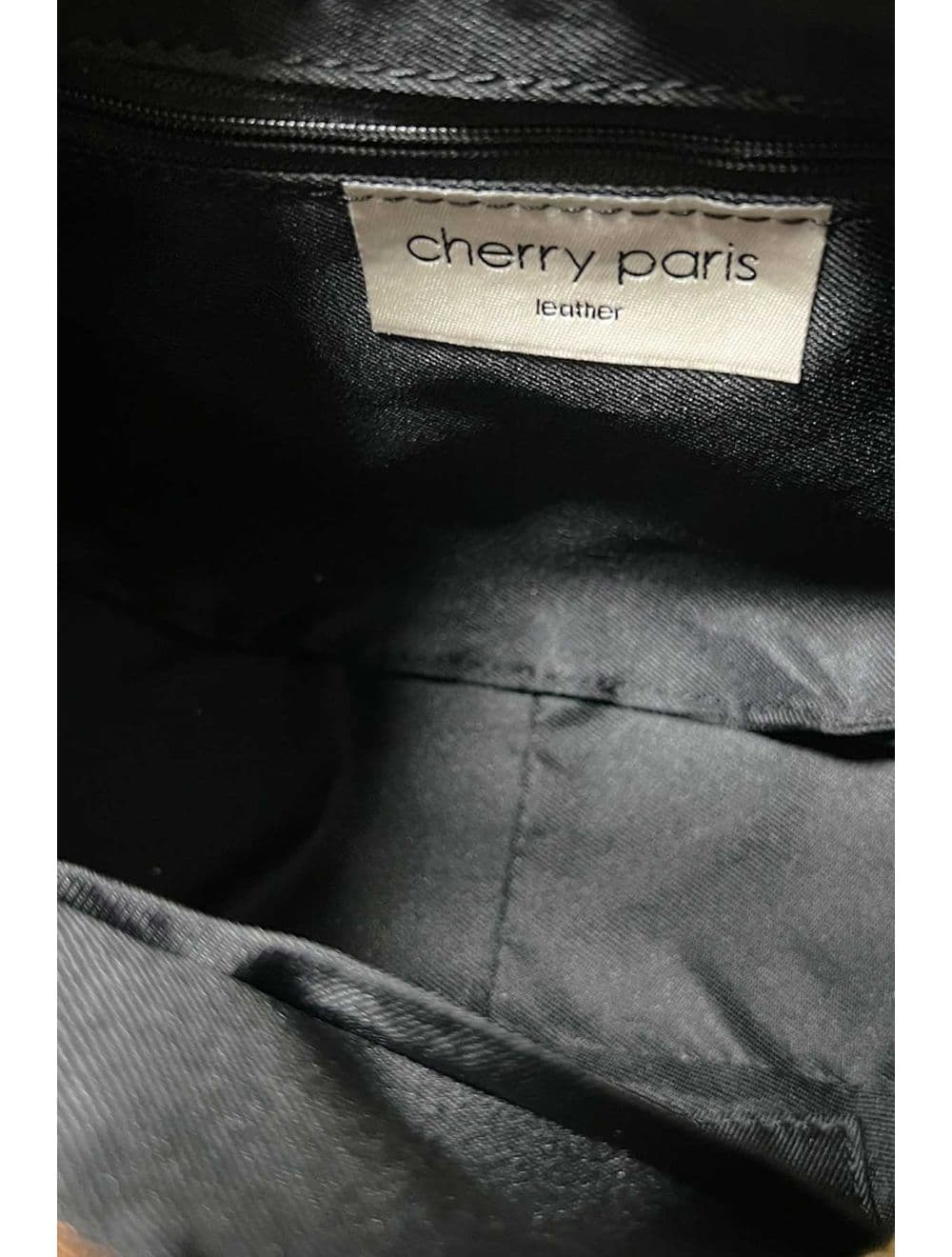 Sac Porté Main Demi Lune En Croûte Cuir Vachette Grainée 4195 LAURÈNE-Noir — vue 4