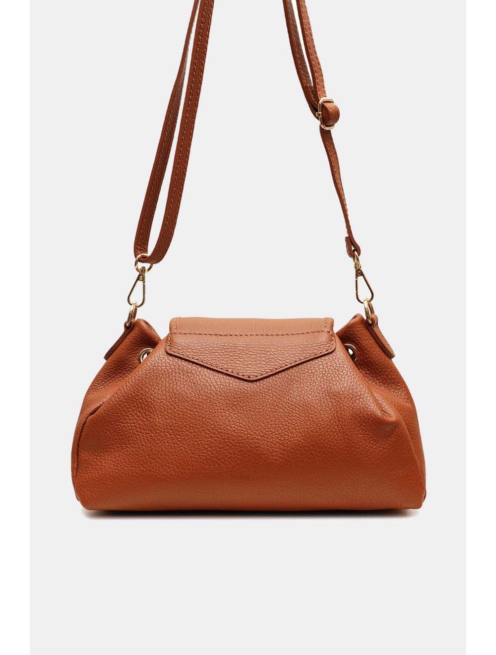 Sac Bandoulière Bourse En Cuir Vachette Grainé 4196 PATRICIA-Cognac — vue 4