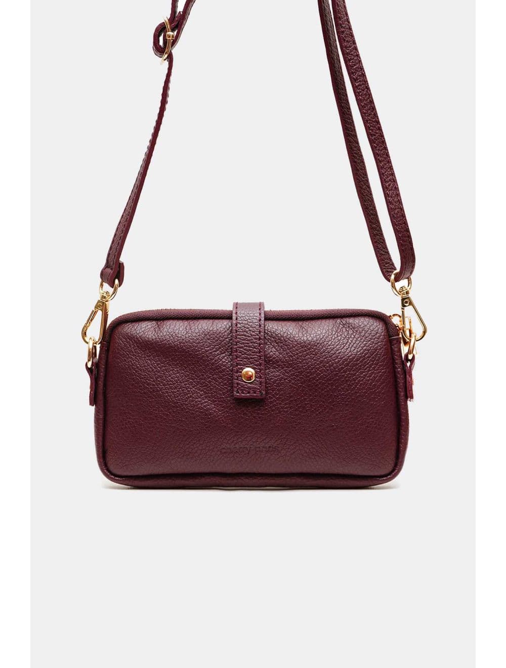 Sac Pochette Extra Plate En Cuir Vachette Grainée 4207 MÉLIA-Bordeaux — vue 3