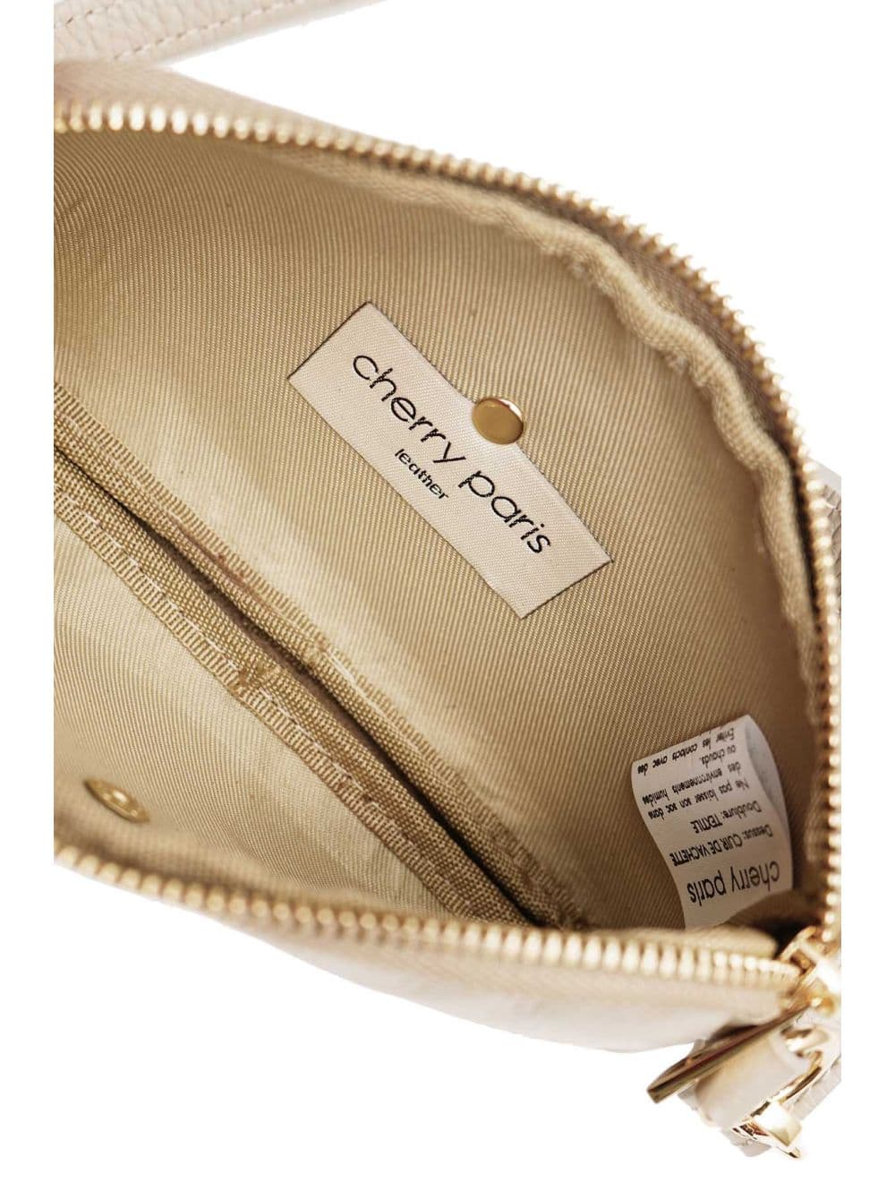 Sac Pochette Extra Plate En Cuir Vachette Grainée 4207 MÉLIA-Granite — vue 4