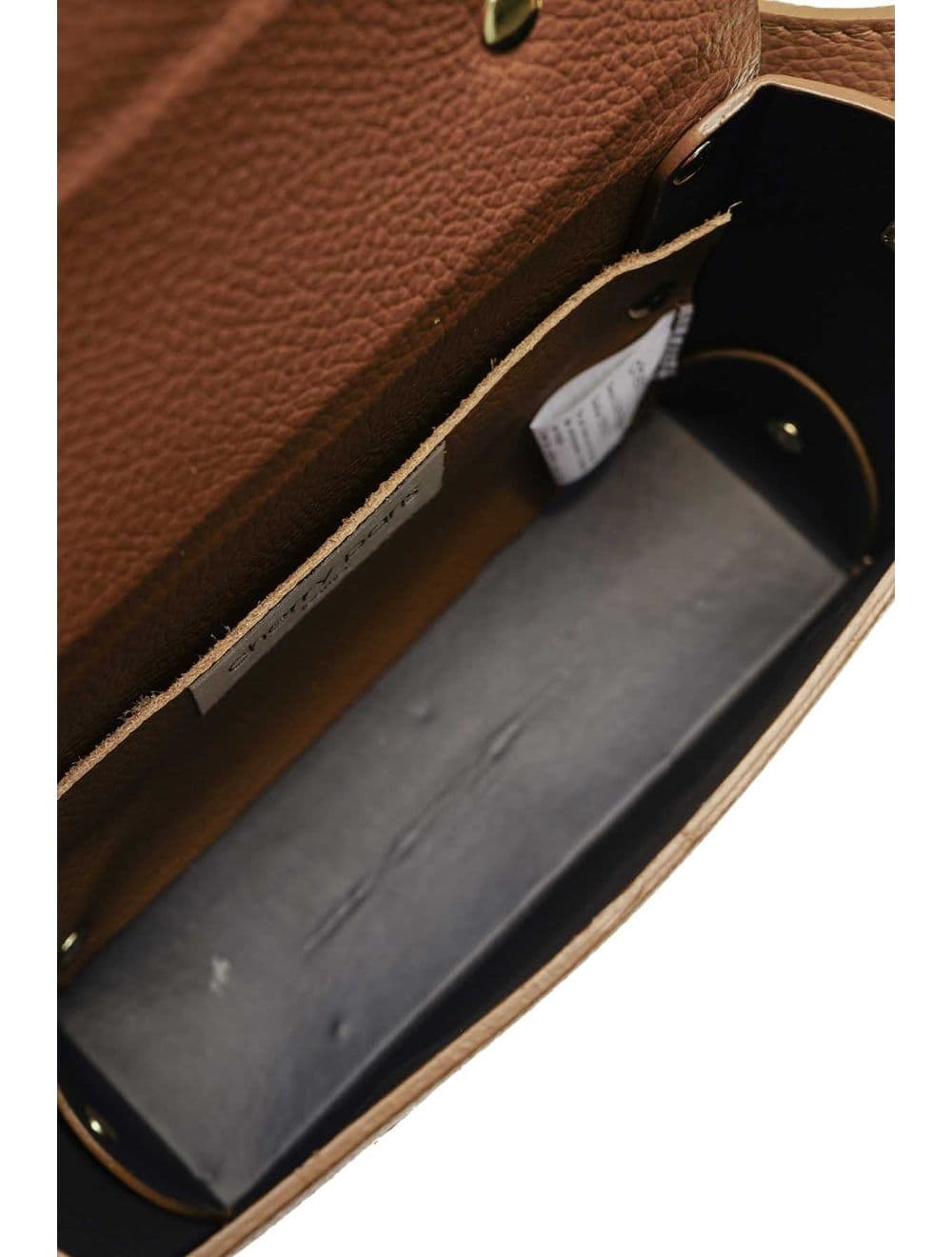 Sac Porté Main Forme Cartable En Cuir Vachette Grainée 4206 BILLIE-Cognac — vue 4