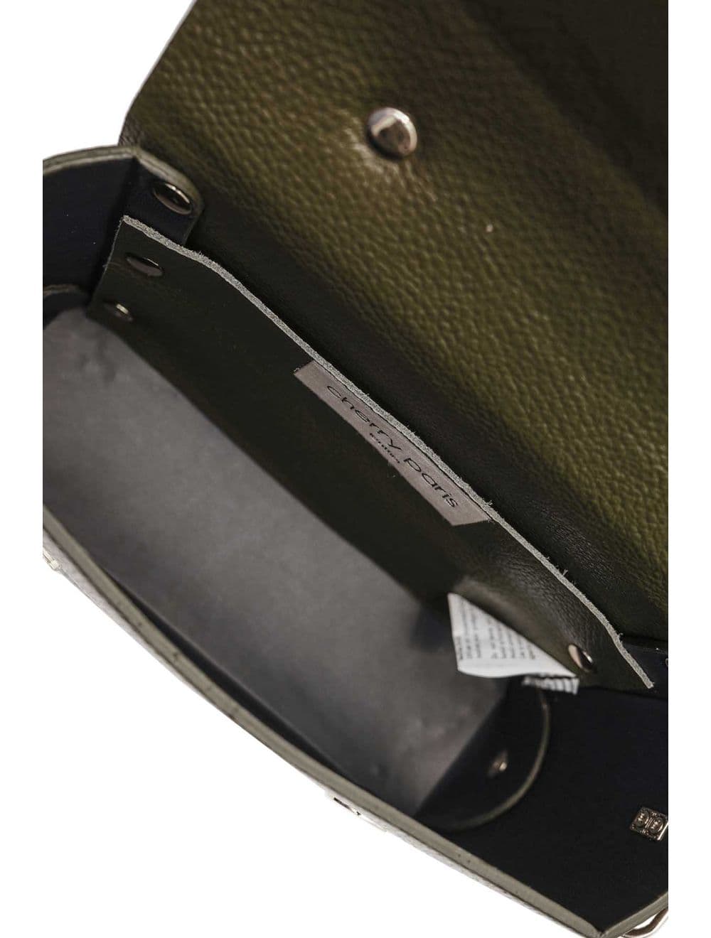 Sac Porté Main Forme Cartable En Cuir Vachette Grainée 4206 BILLIE-Kaki — vue 4