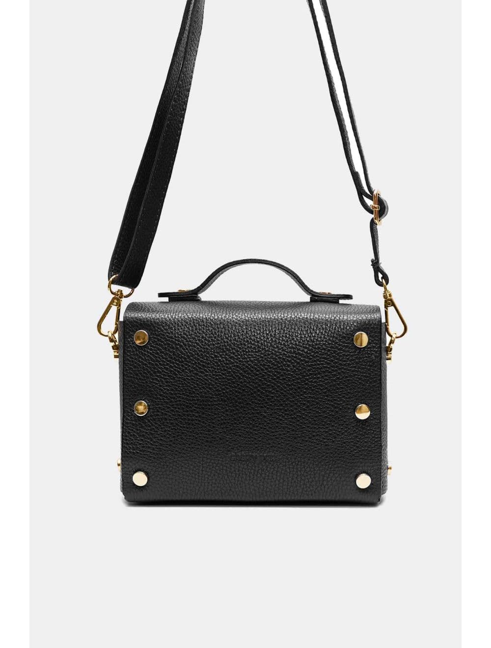Sac Porté Main Forme Cartable En Cuir Vachette Grainée 4206 BILLIE-Noir — vue 3