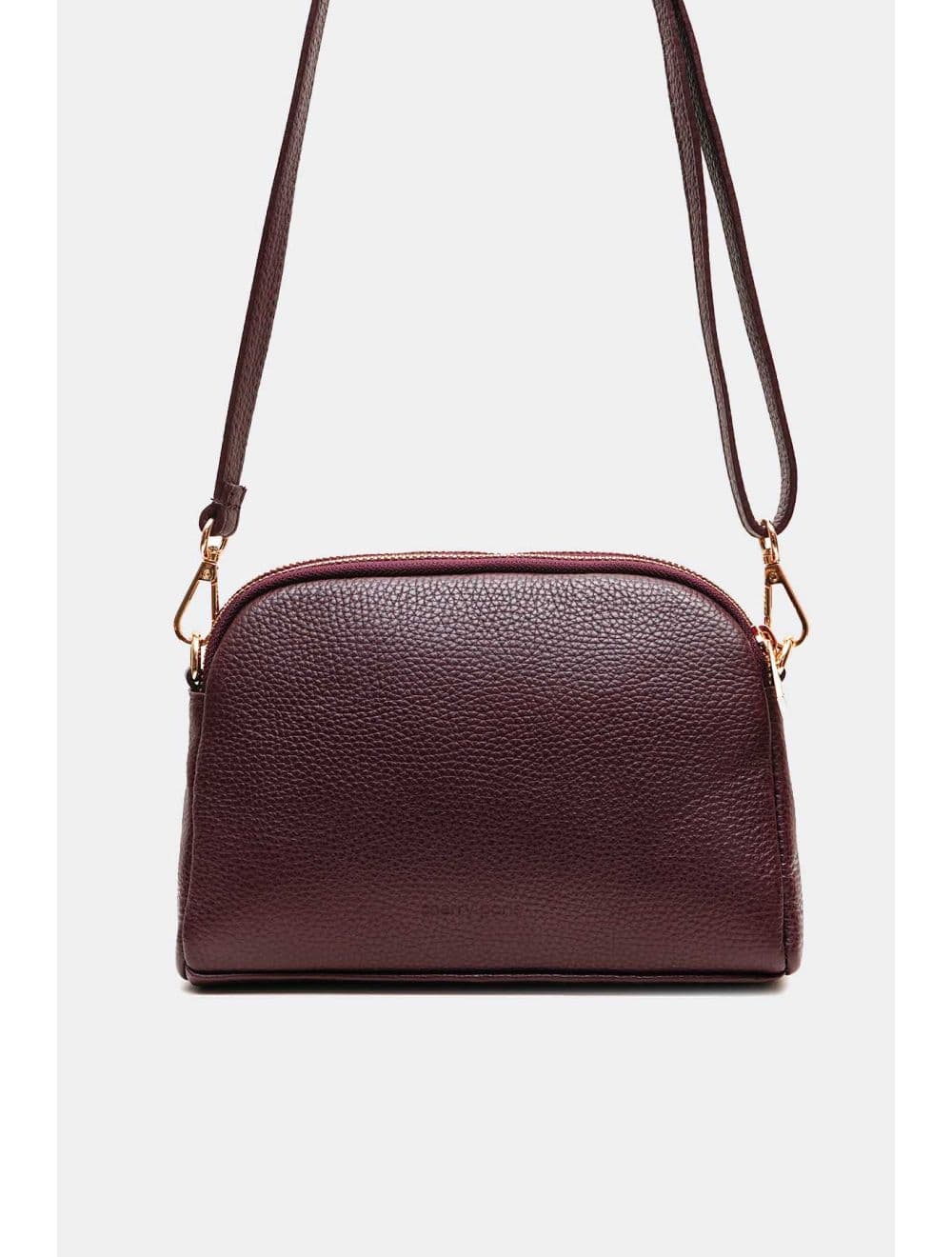 Sac Porté Travers En Cuir Vachette Grainé 4205 LIANA-Bordeaux — vue 3
