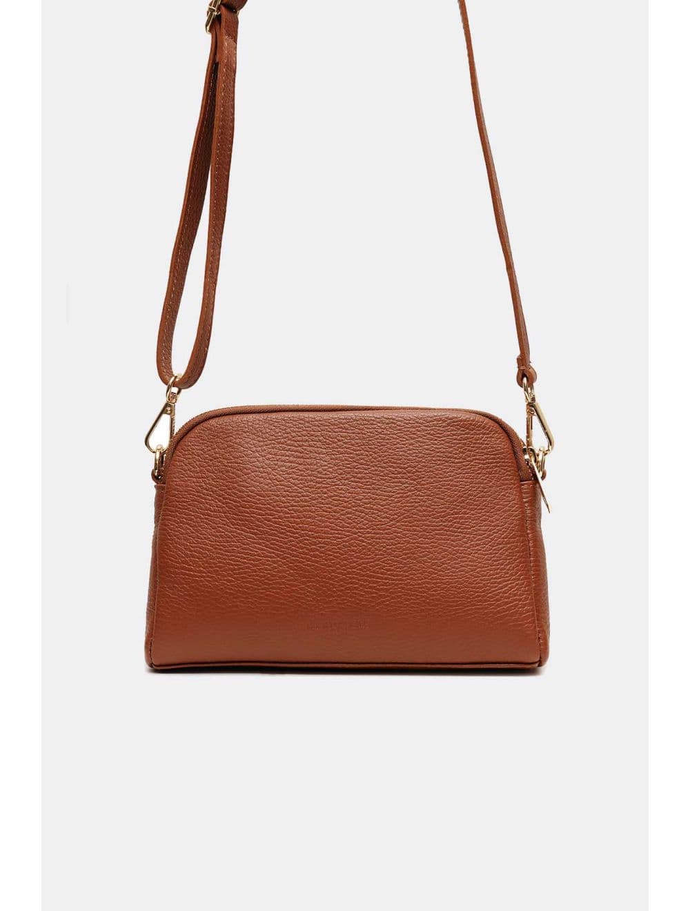 Sac Porté Travers En Cuir Vachette Grainé 4205 LIANA-Cognac — vue 3