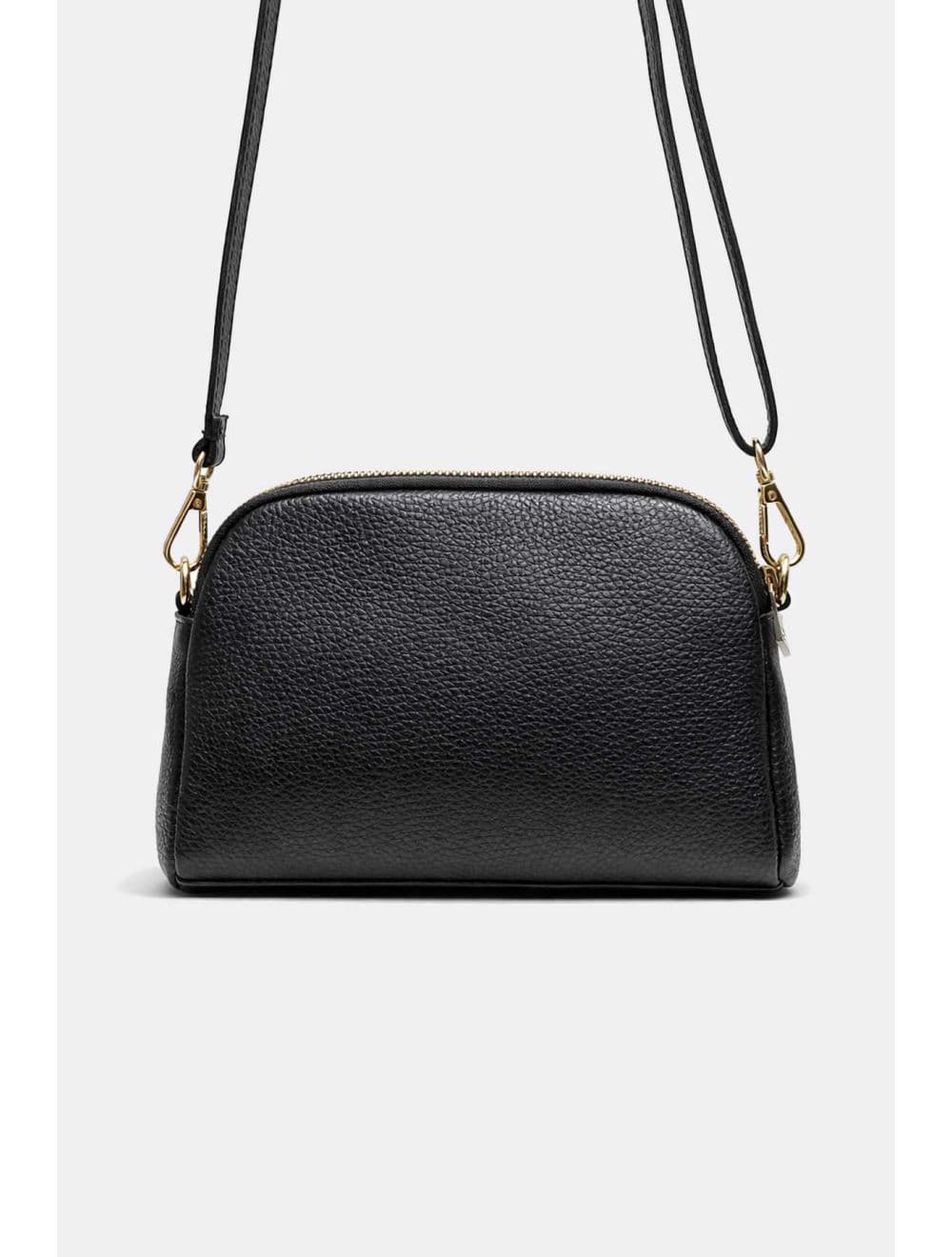 Sac Porté Travers En Cuir Vachette Grainé 4205 LIANA-Noir — vue 3