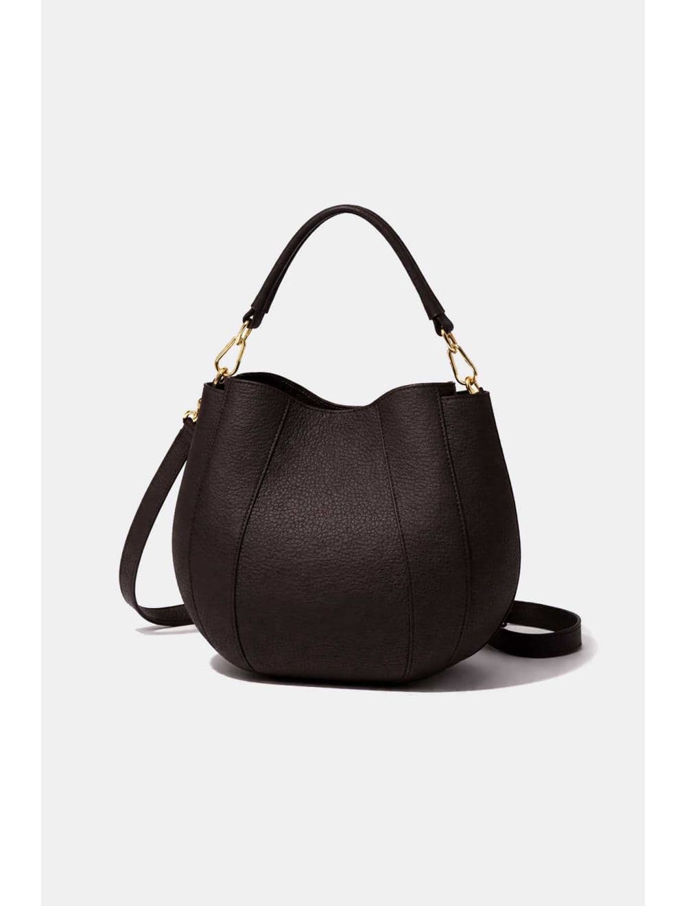 Sac Porté Épaule En Cuir Vachette Grainé 4204 ODÉLIA-CHOCOLAT — vue 2