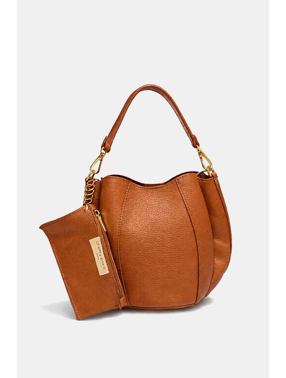 Sac Porté Épaule En Cuir Vachette Grainé 4204 ODÉLIA-COGNAC — vue 3