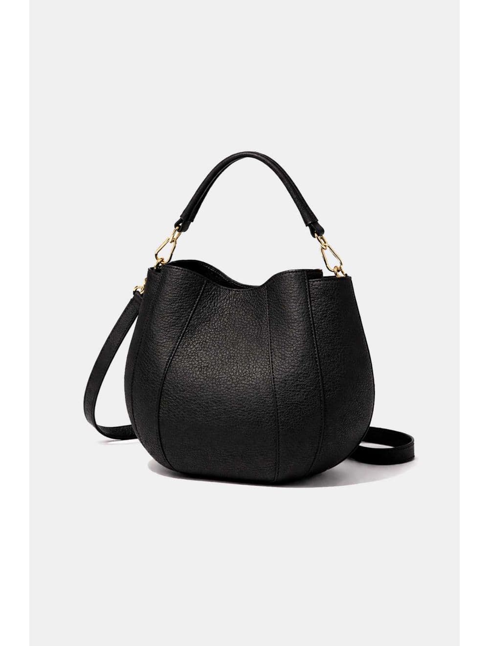 Sac Porté Épaule En Cuir Vachette Grainé 4204 ODÉLIA-NOIR — vue 2