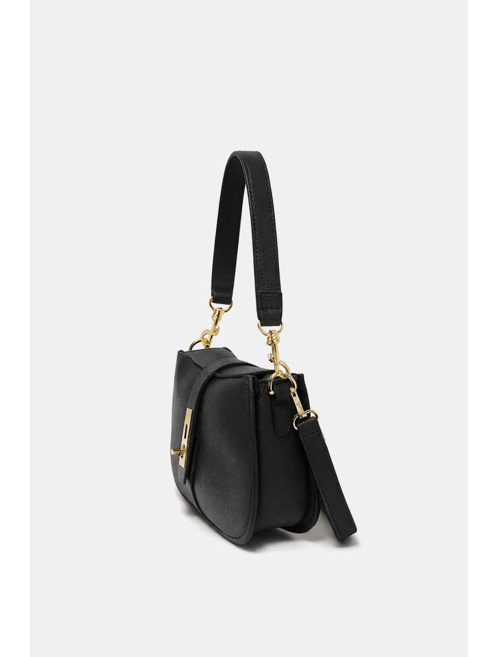Sac Porté Épaule En Cuir Vachette Grainé 4203 CERISE-NOIR — vue 2