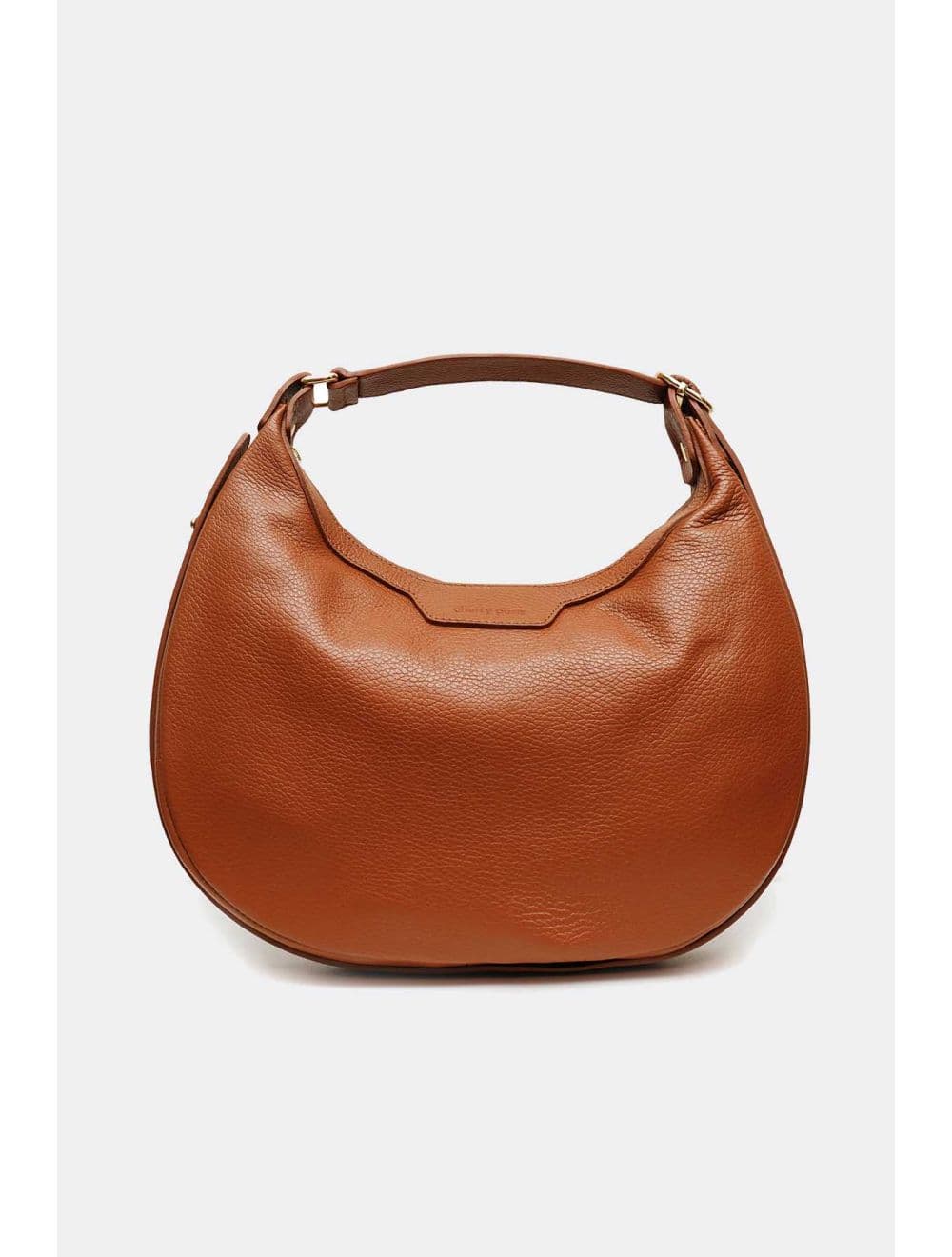 Sac Demi Lune  En CuirVachette Grainé 4201 ALYZÉE-Cognac