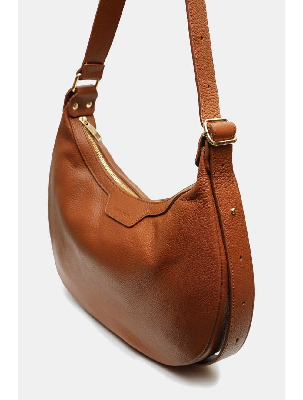 Sac Demi Lune  En CuirVachette Grainé 4201 ALYZÉE-Cognac — vue 3