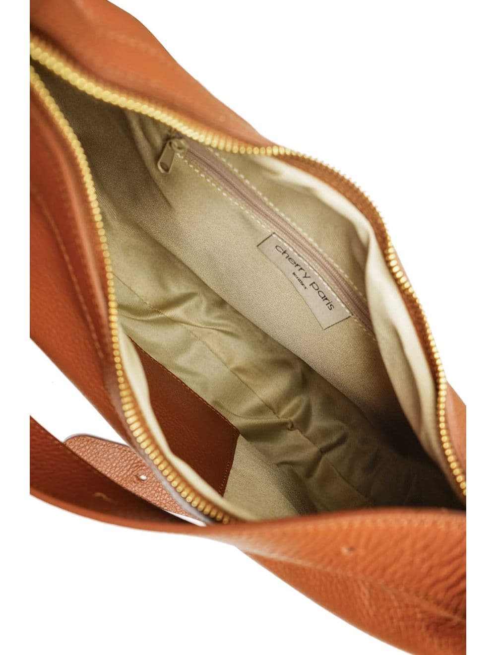 Sac Demi Lune  En CuirVachette Grainé 4201 ALYZÉE-Cognac — vue 4