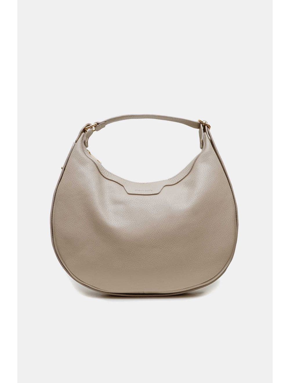 Sac Demi Lune  En CuirVachette Grainé 4201 ALYZÉE-Granite