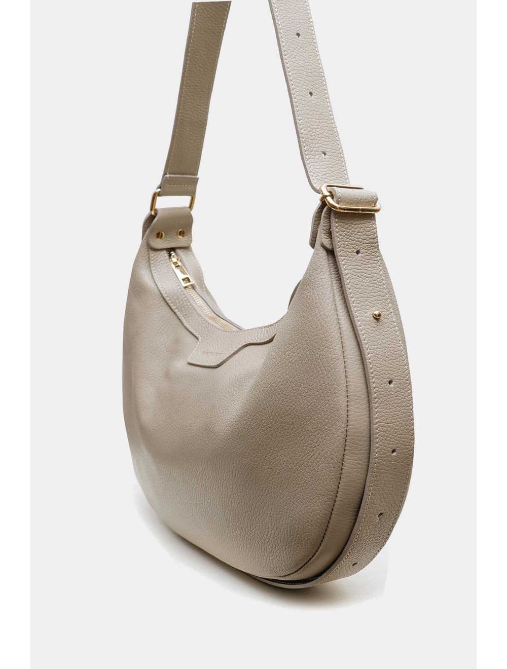Sac Demi Lune  En CuirVachette Grainé 4201 ALYZÉE-Granite — vue 4