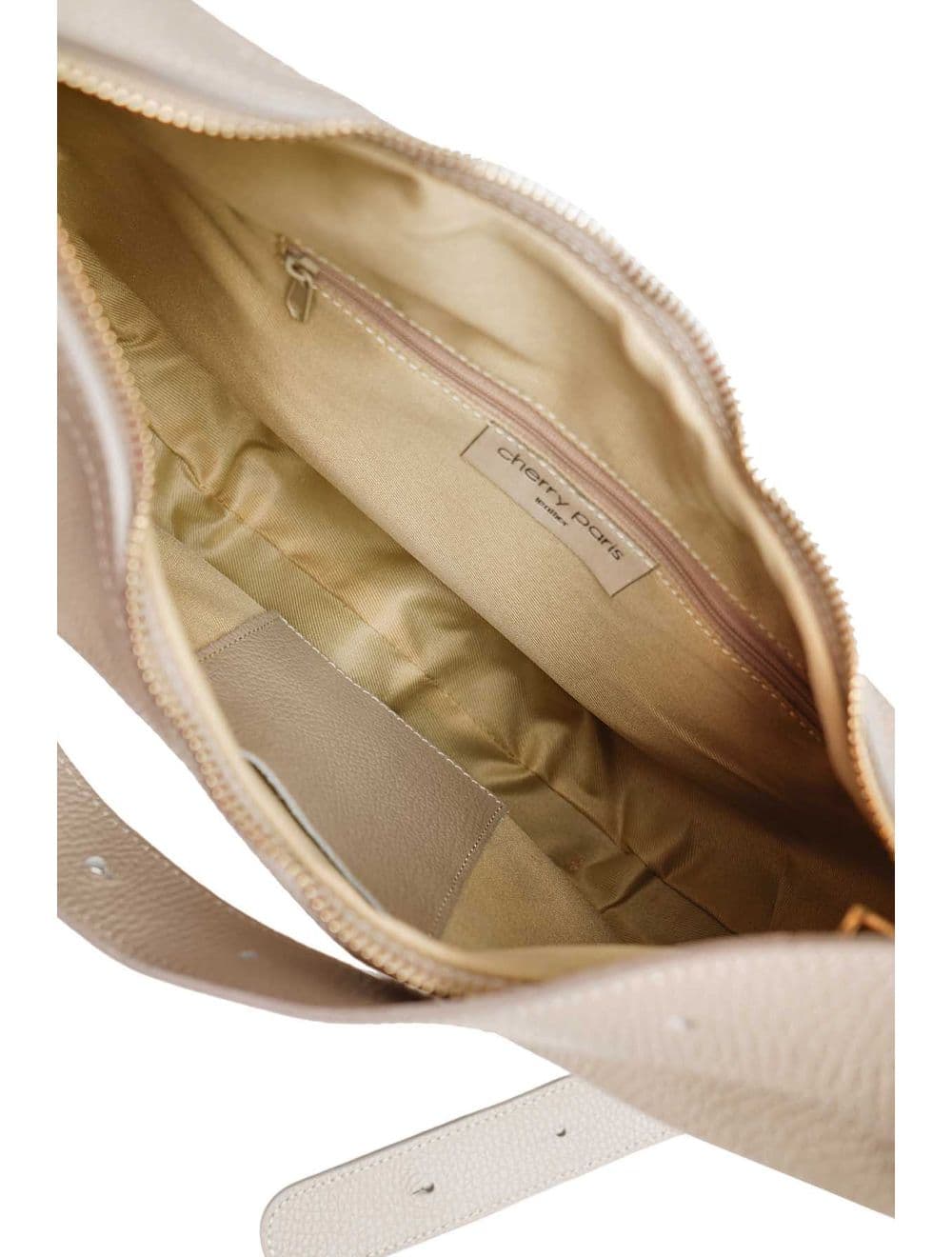 Sac Demi Lune  En CuirVachette Grainé 4201 ALYZÉE-Granite — vue 5
