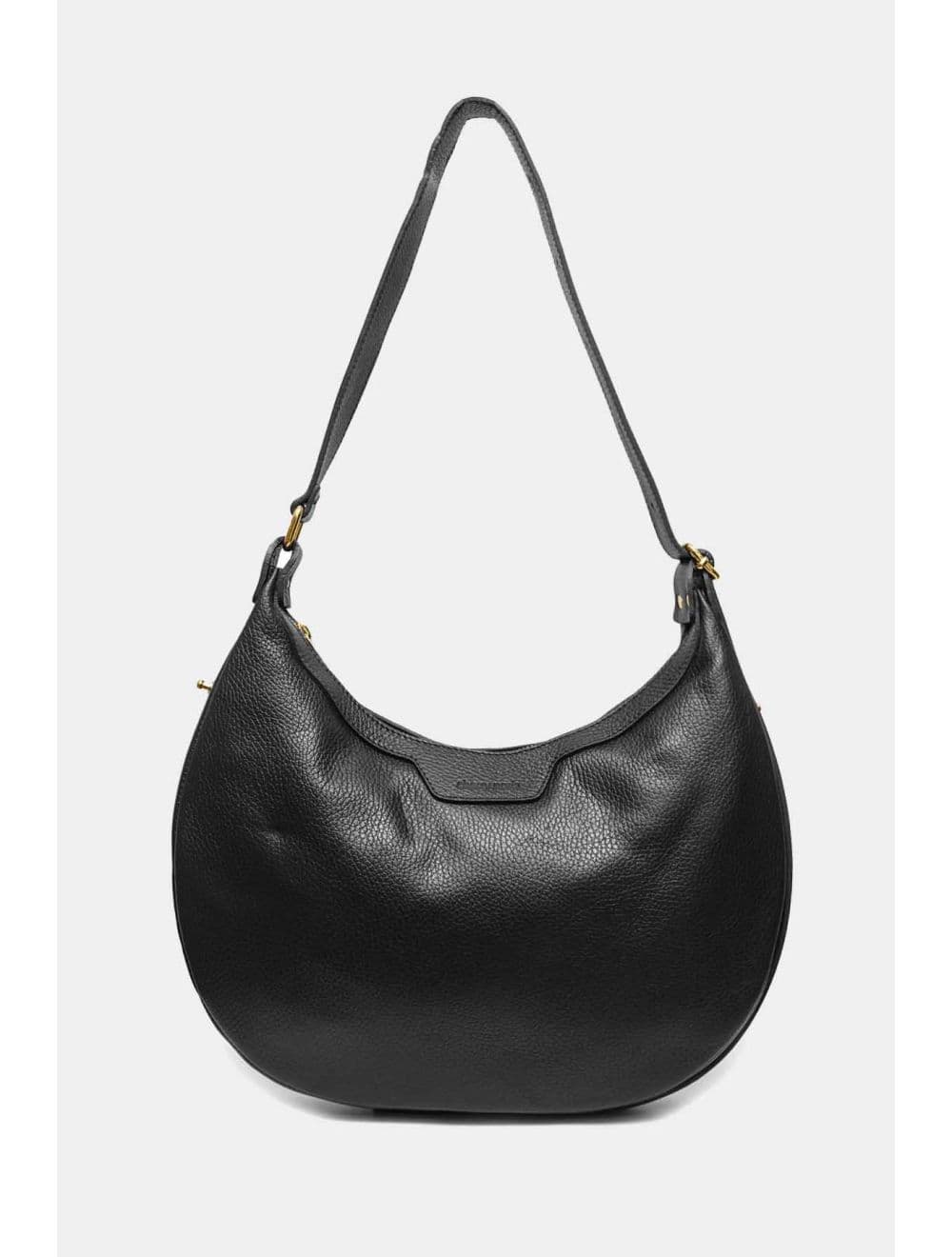 Sac Demi Lune  En CuirVachette Grainé 4201 ALYZÉE-Noir — vue 2