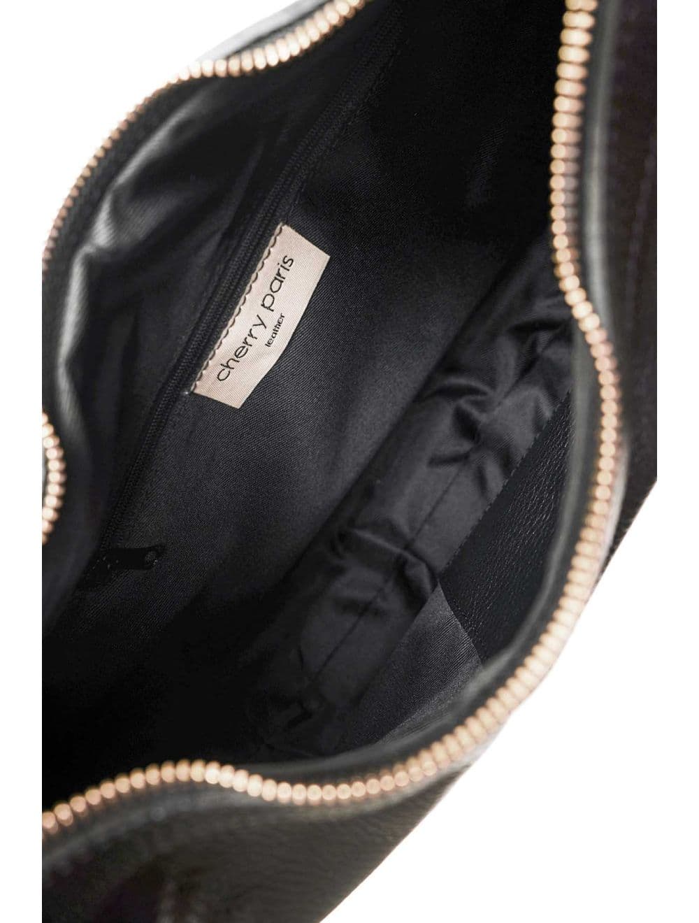 Sac Demi Lune  En CuirVachette Grainé 4201 ALYZÉE-Noir — vue 4