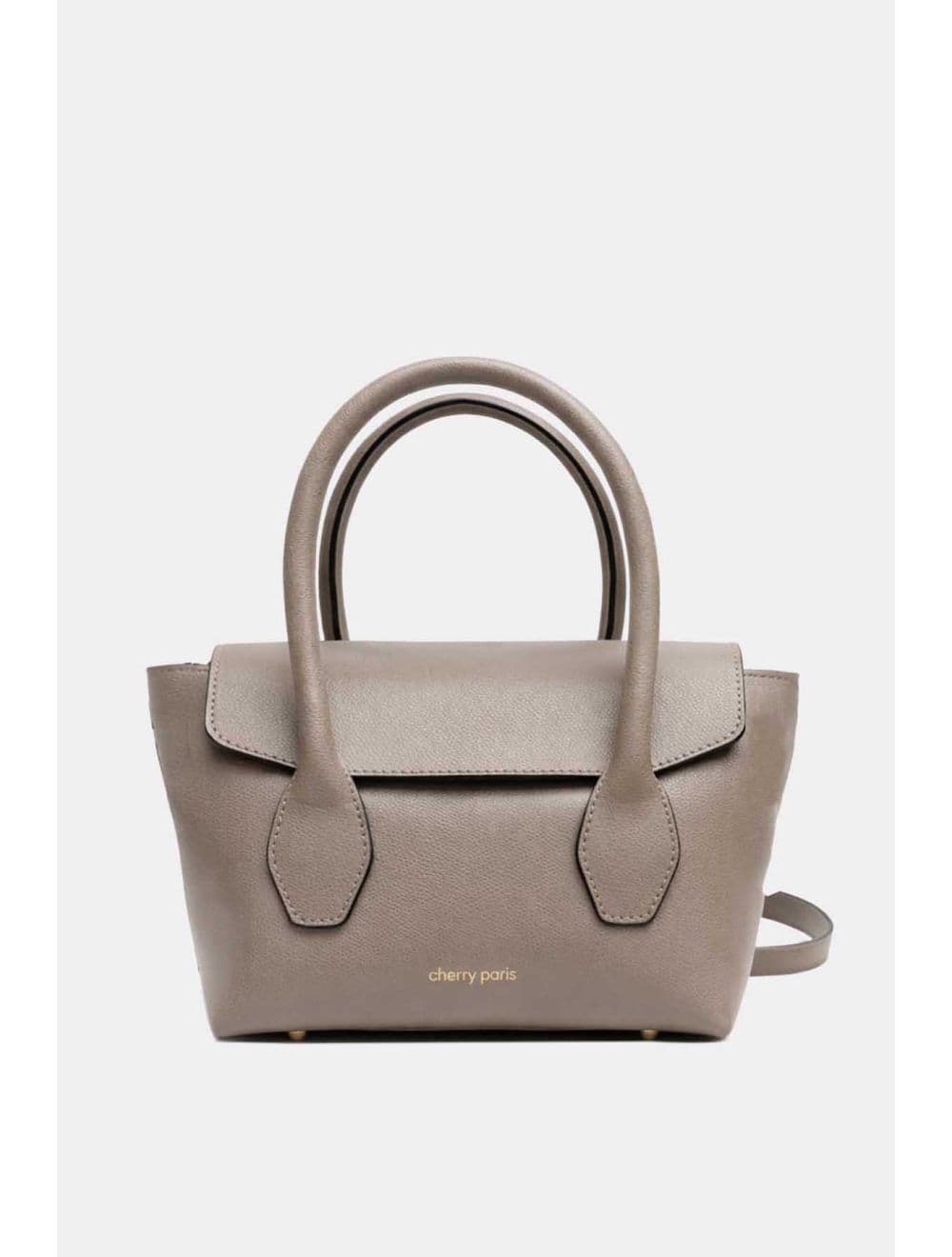 Sac Porté Main En Croûte Cuir Vachette Suède SAMANTHA  PALMELLATO 4194-Taupe — vue 3