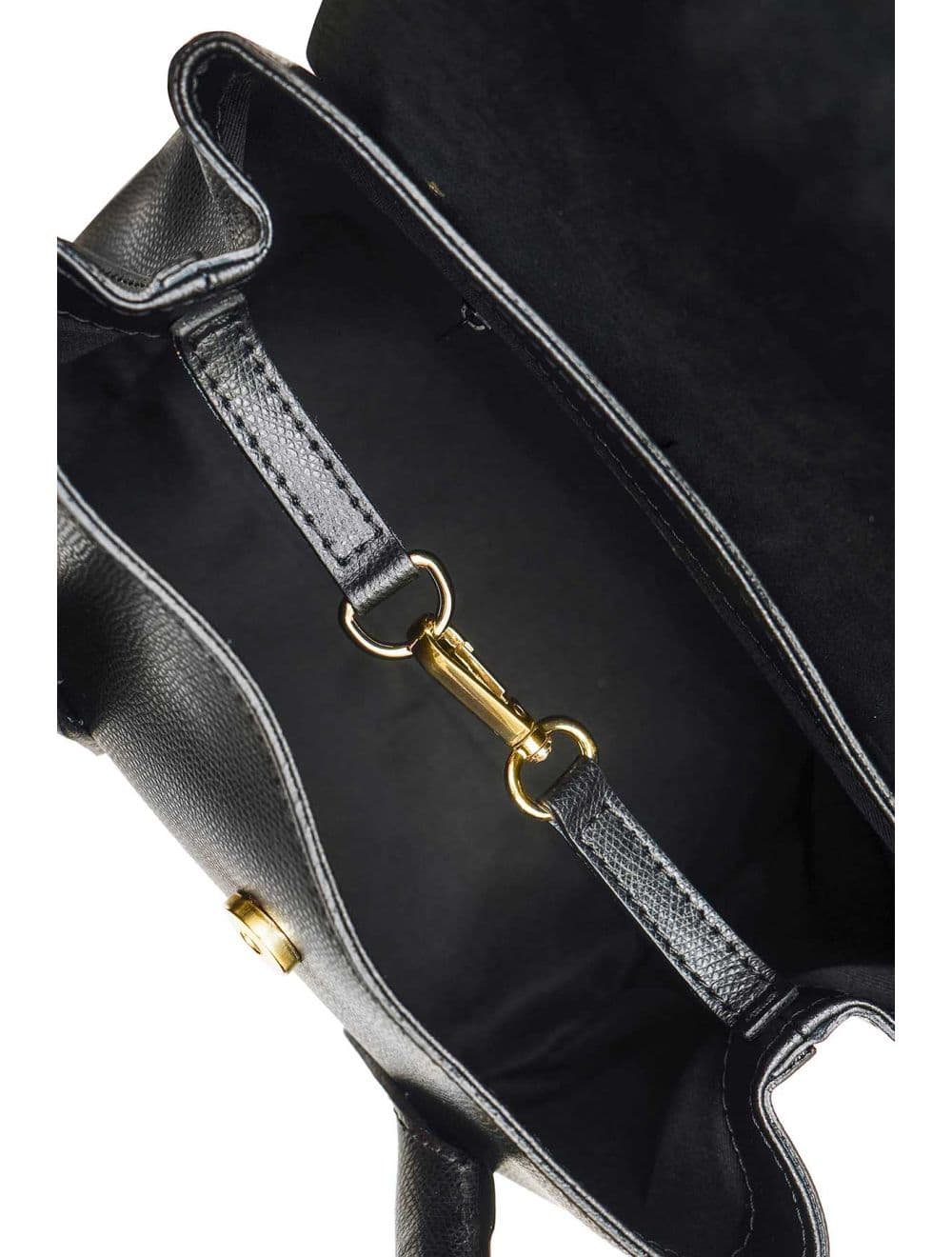 Sac Porté Main En Croûte Cuir Vachette Suède SAMANTHA  PALMELLATO 4194-Noir — vue 5