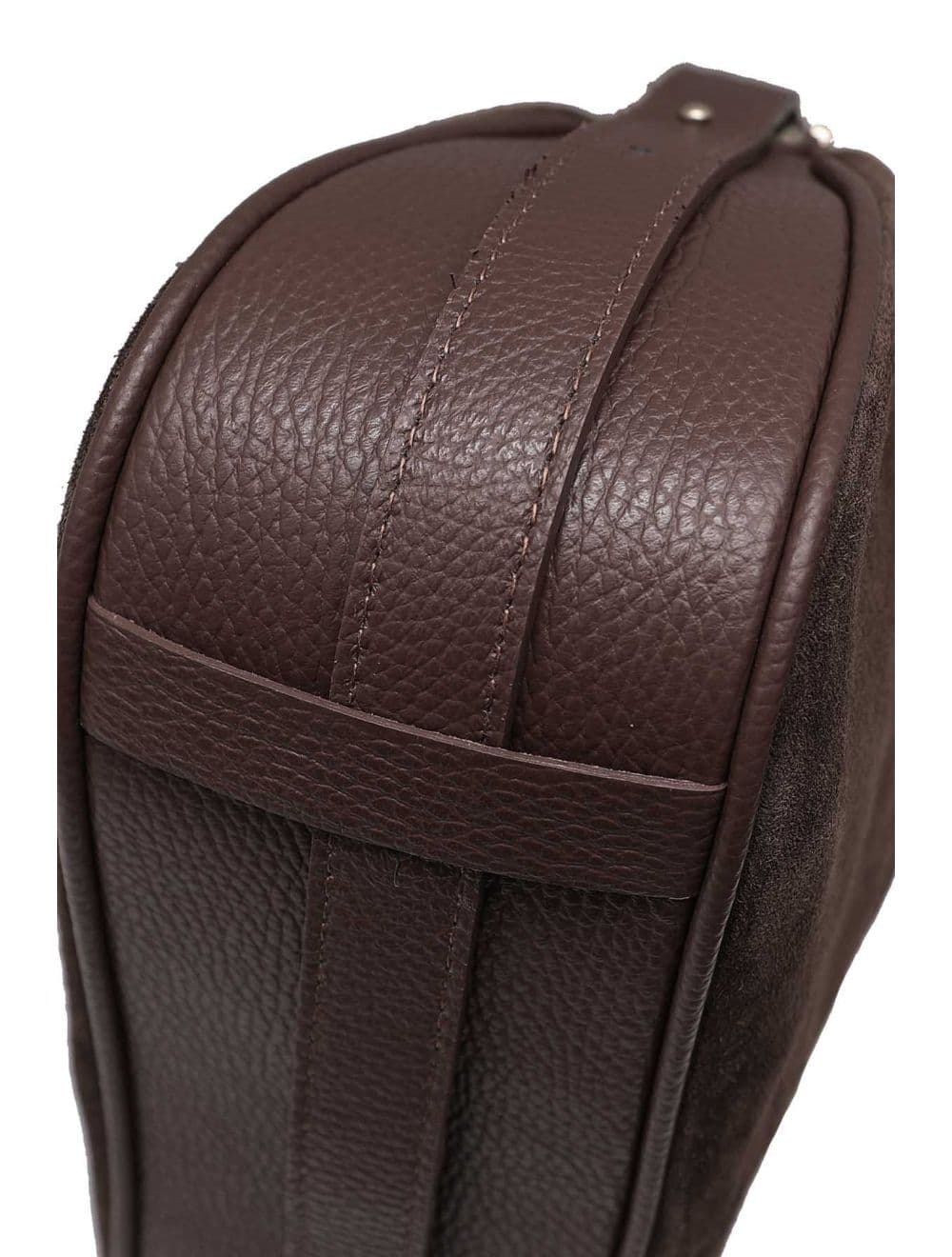 Sac Double Porté En Croûte de Cuir Vachette Suède 4159 AMICIE SUEDE-Chocolat — vue 5