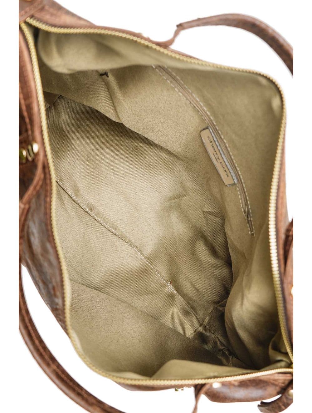 Sac à Main Cabas En Croûte De Cuir De Vachette 4191 ONDINE-Marron — vue 5