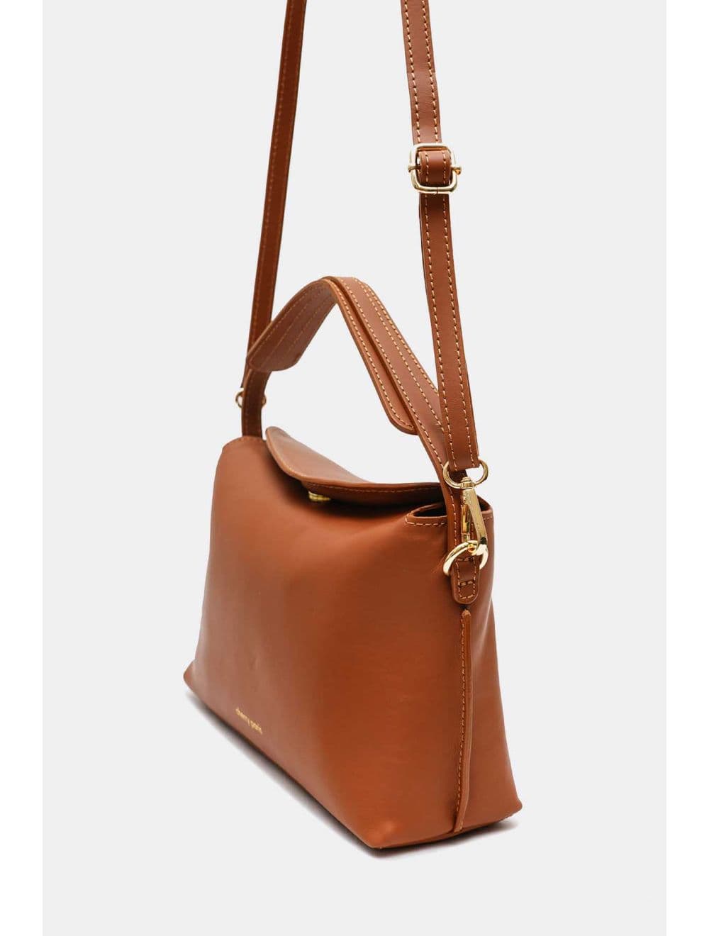 Sac à Main En Cuir De Vachette 4184 HÉLÈNE-Camel — vue 3