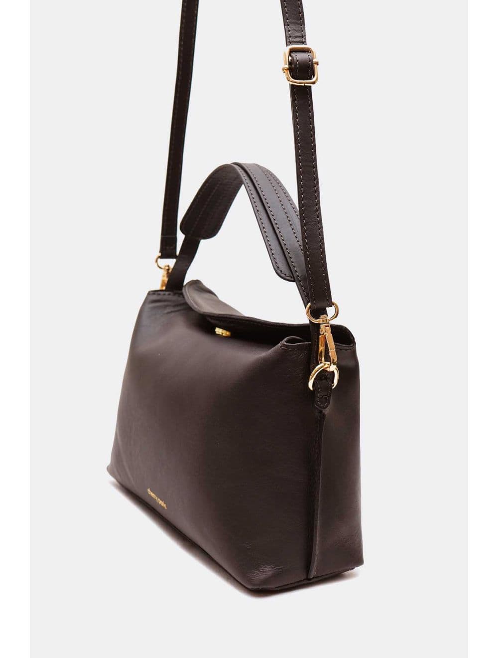 Sac à Main En Cuir De Vachette 4184 HÉLÈNE-Chocolat — vue 2